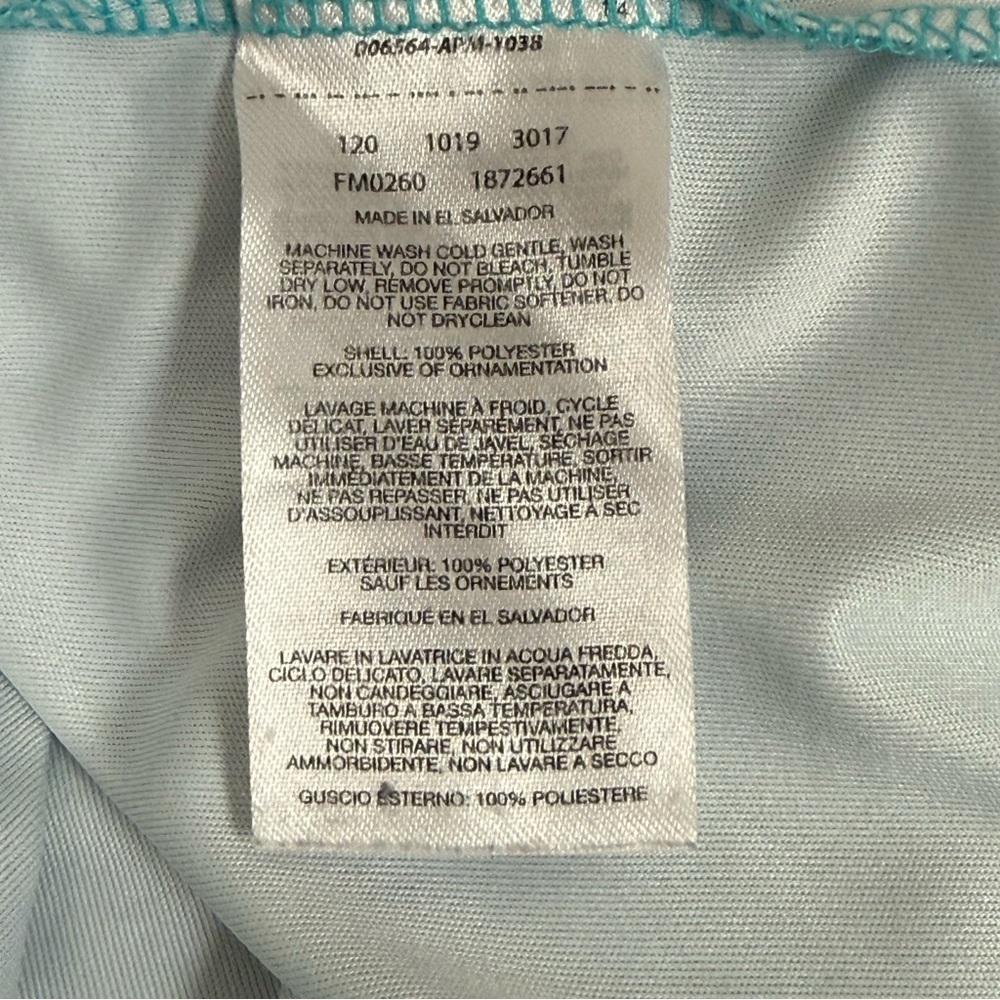 Columbia PFG Turquoise Long Sleeve Performance Fishing Shirt XXL - Picture 7 of 8